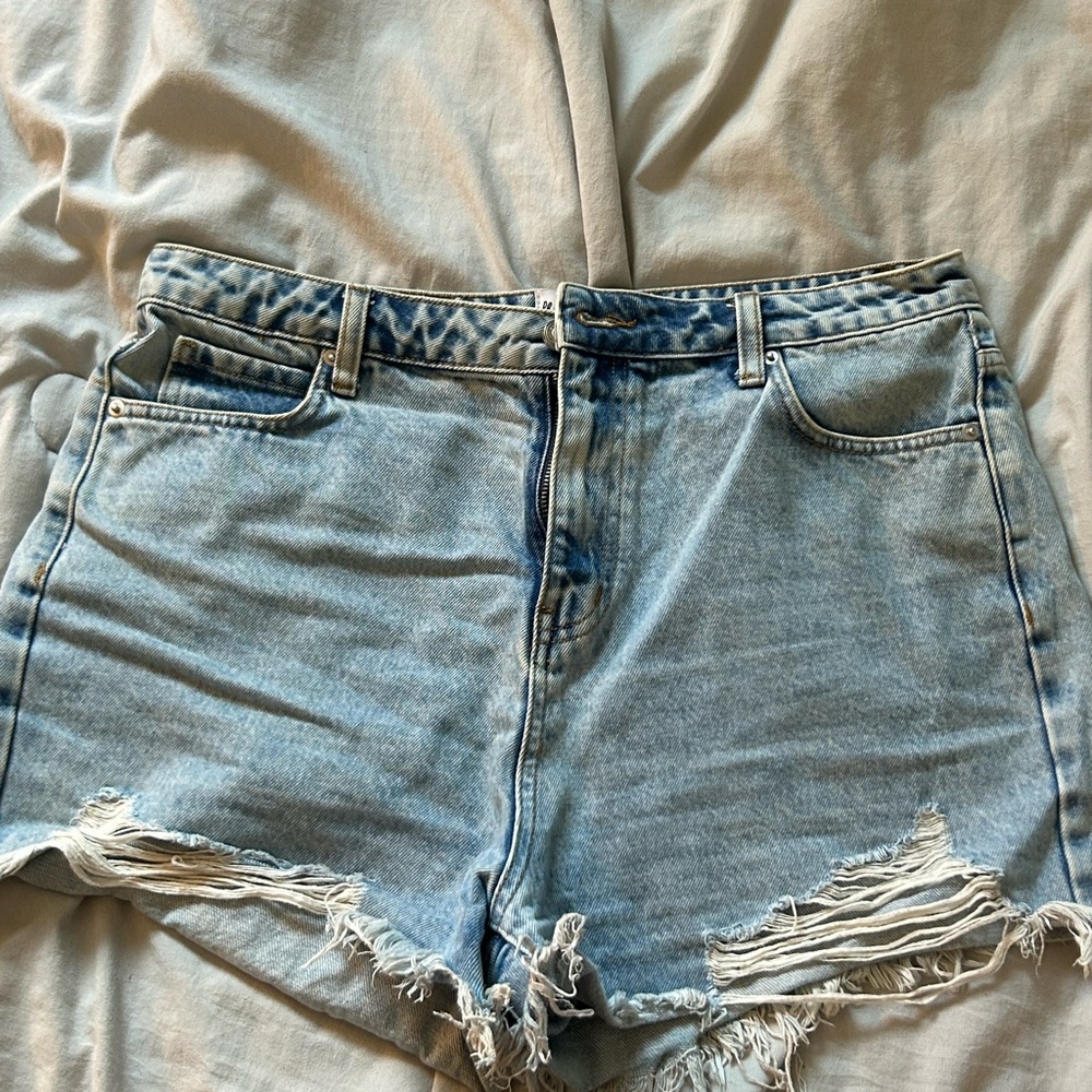 Princess Polly Light Blue Jean Shorts